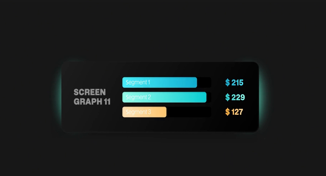 Comparison bar chart animation